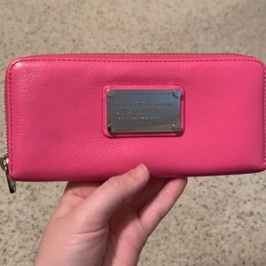 Marc Jacobs hot pink wallet